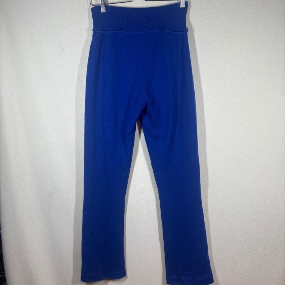 Malo Womens Cashmere Jogger Trouser 42 Cobalt Blue Silk Lined Cozy Quiet Luxury - Picture 2 of 9